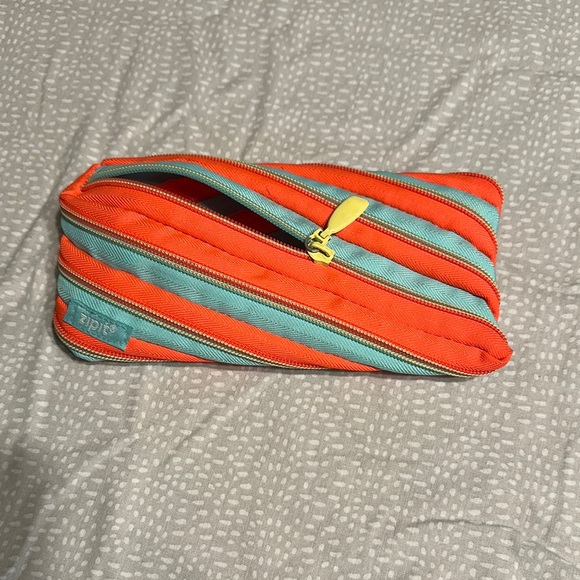 Kids' Orange and Blue Pencil Case - Picture 2 of 4